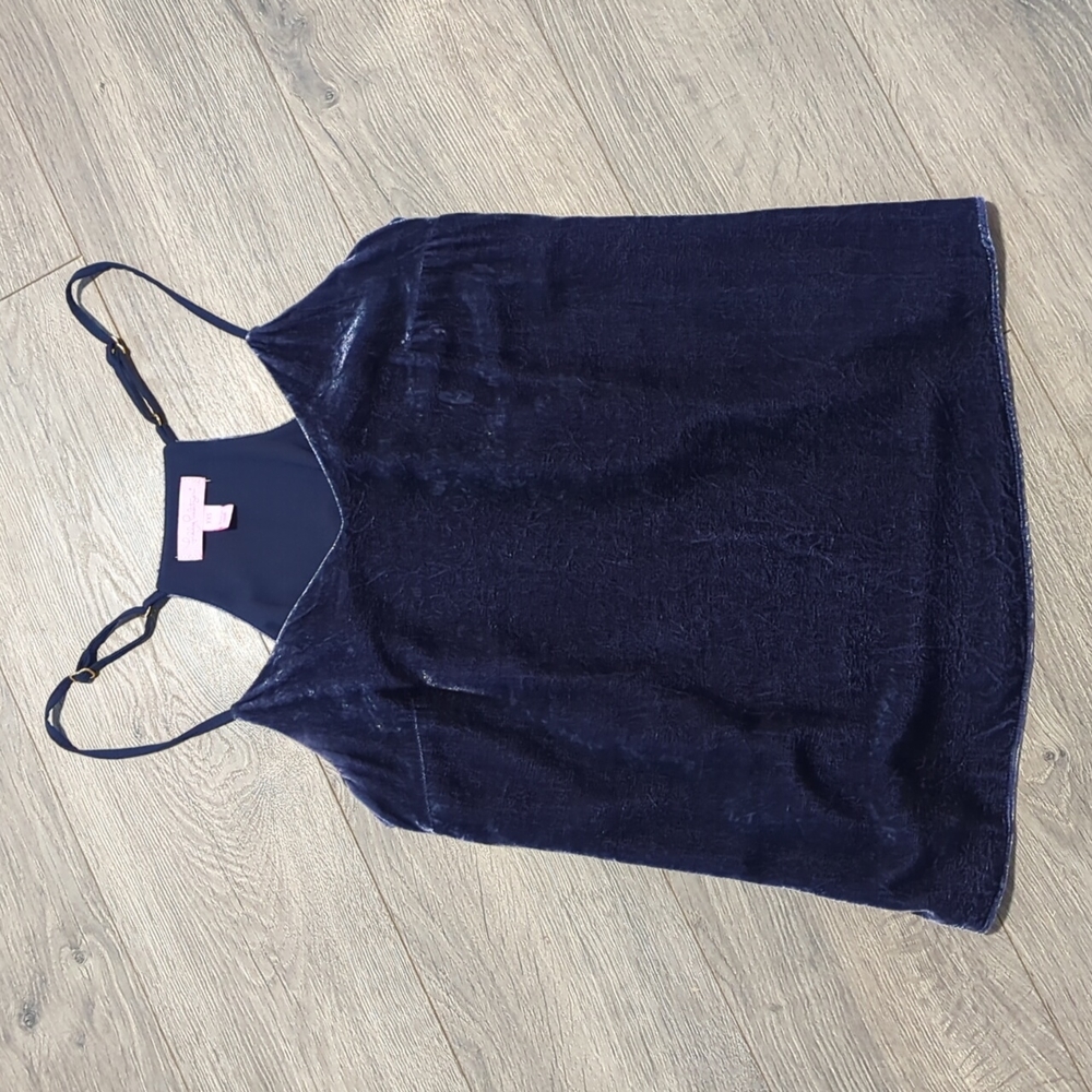 BOGO Lilly Pulitzer Dusk Lux Velvet Silk Spaghetti Strap Tank Top
